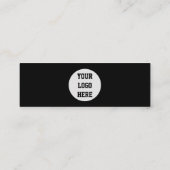 Sociale media QR-code Scannable Black Professional Mini Visitekaartje (Achterkant)