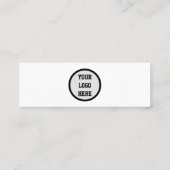 Sociale media QR-code Scannable Black Professional Mini Visitekaartje (Achterkant)