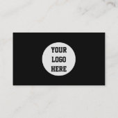 Sociale media QR-code Scannable Black Professional Visitekaartje (Achterkant)