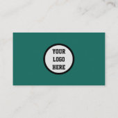 Sociale media QR-code Scannable Emerald Green Visitekaartje (Achterkant)