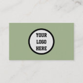 Sociale media QR-code scannable Sage Green Visitekaartje (Achterkant)