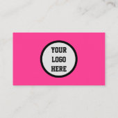 Sociale media QR-code schaalbaar roze magenta Visitekaartje (Achterkant)