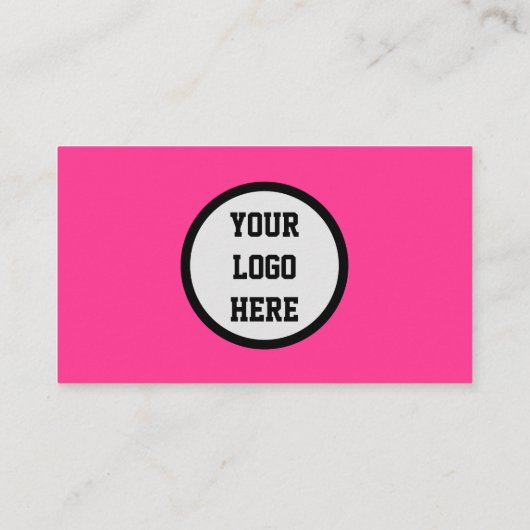 Sociale media QR-code schaalbaar roze magenta Visitekaartje (Achterkant)