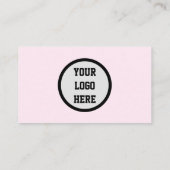 Sociale media QR-code schaalbaar Roze Professional Visitekaartje (Achterkant)