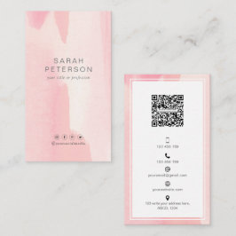 Sociale media QR-code Trendy stijlvolle, persoonli Visitekaartje