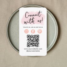 Sociale media QR-code verbinden met ons moderne ro