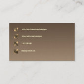 sociale media qr code visitekaartje (Achterkant)