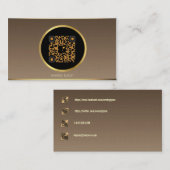 sociale media qr code visitekaartje (Voorkant / Achterkant)