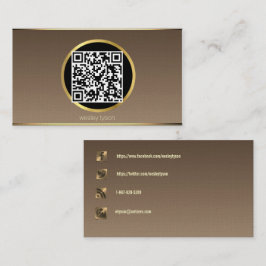 sociale media qr code visitekaartje