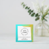 *~* Sociale media QR LOGO Vette kleur Vierkante Visitekaartje (Staand voorkant)