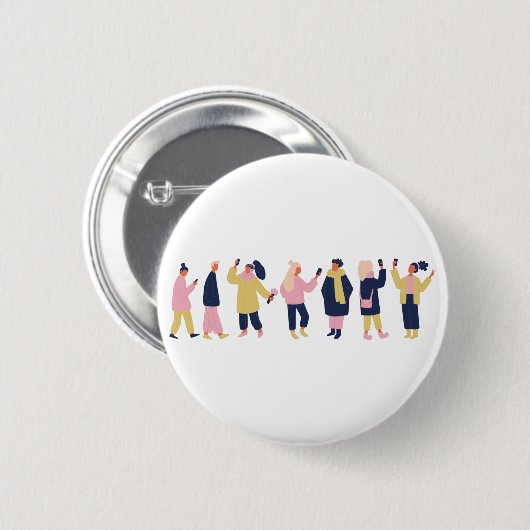 Sociale media ronde button 5,7 cm (Voorkant /achterkant)