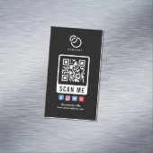 Sociale media Scannen me QR Code Moderne Eenvoudig Magnetisch Visitekaartje (Voorbeeld)