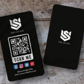 Sociale media scannen me QR-code Moderne Eenvoudig Visitekaartje
