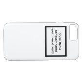 Sociale media schaden uw geestelijke gezondheid er Case-Mate iPhone case (Achterkant (Horizontaal))
