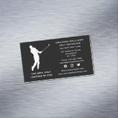 Sociale media Sport Coach Male Golf Pro Instructor Magnetisch Visitekaartje (Voorbeeld)