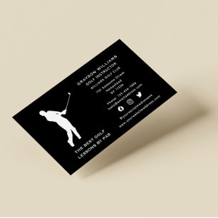 Sociale media Sport Coach Male Golf Pro Instructor Visitekaartje