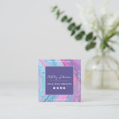 Sociale media-strateeg Sociale media QR-code Kleur Vierkante Visitekaartje (Staand voorkant)