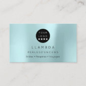 Sociale media TwitterYouTubeInstagraFaceFB Aqua Visitekaartje (Voorkant)