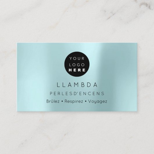 Sociale media TwitterYouTubeInstagraFaceFB Aqua Visitekaartje (Voorkant)