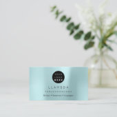 Sociale media TwitterYouTubeInstagraFaceFB Aqua Visitekaartje (Staand voorkant)