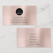 Sociale media TwitterYouTubeInstagraFaceFB Blush Visitekaartje (Voorkant / Achterkant)