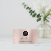 Sociale media TwitterYouTubeInstagraFaceFB Blush Visitekaartje (Staand voorkant)