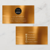 Sociale media TwitterYouTubeInstagraFaceFB Honey Visitekaartje (Voorkant / Achterkant)