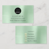 Sociale media TwitterYouTubeInstagraFaceFB Mint Visitekaartje (Voorkant / Achterkant)