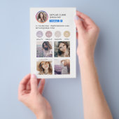 Sociale media van Instagram Volg Foto Raster Flyer (Hand)