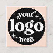 Sociale media verbinden met ons Custom Professiona Vierkante Visitekaartje (Voorkant)