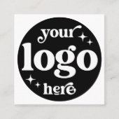 Sociale media verbinden met ons Custom Professiona Vierkante Visitekaartje (Voorkant)