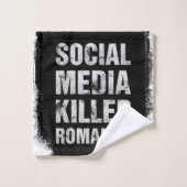 Sociale media vermoordde romantiek bad handdoek (Wasdoekje)