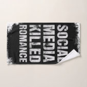 Sociale media vermoordde romantiek bad handdoek (Handdoek)