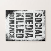 Sociale media vermoordde romantiek legpuzzel (Horizontaal)