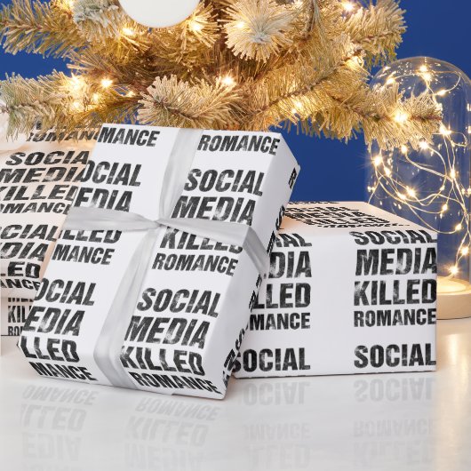 Sociale media vermoordden romantiek cadeaupapier (Feestdagen)