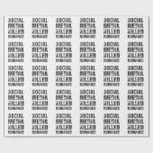 Sociale media vermoordden romantiek cadeaupapier (Vlak)