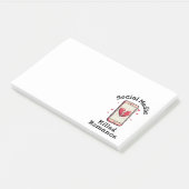Sociale media verwoestten romantiek post-it® notes (Schuin)