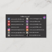 Sociale media Visitekaartjes 11 (Achterkant)