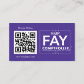 Sociale media voor kandidaat-Logo QR-code Visitekaartje (Achterkant)