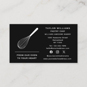 Sociale Media Whisk Baker Bakery Bakkerij Catering Visitekaartje