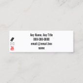 Sociale mediakaart mini visitekaartje (Voorkant)