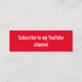 Sociale mediakaart mini visitekaartje (Achterkant)