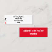 Sociale mediakaart mini visitekaartje (Voorkant / Achterkant)