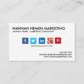 Sociale mediamarkt visitekaartje (Achterkant)