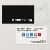 Sociale mediamarkt visitekaartje (Voorkant / Achterkant)