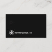 Sociale mediasymbolen qr code visitekaartje (Achterkant)