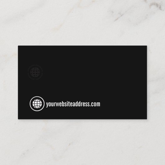 Sociale mediasymbolen qr code visitekaartje (Achterkant)