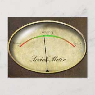 Sociale meter briefkaart