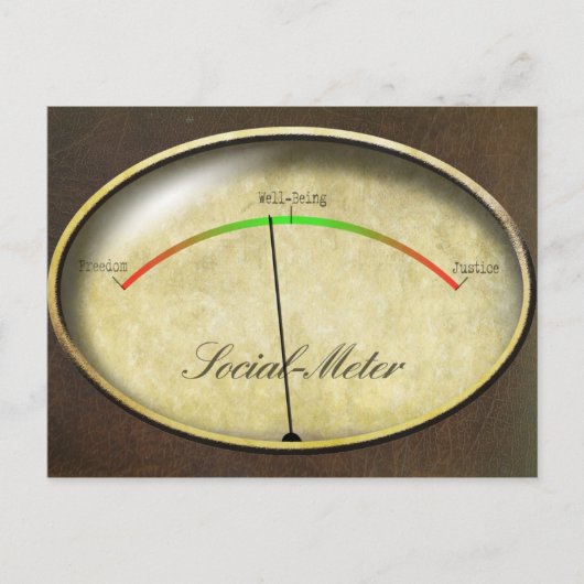 Sociale meter briefkaart (Voorkant)