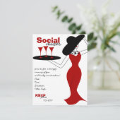 Sociale mixer kaart (Staand voorkant)